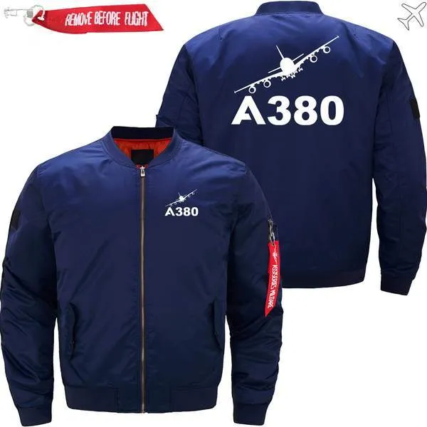 AIRBUS A380 TURNING BOMBER FLIGHT AVIATOR JACKET