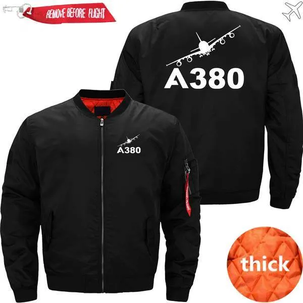 AIRBUS A380 TURNING BOMBER FLIGHT AVIATOR JACKET