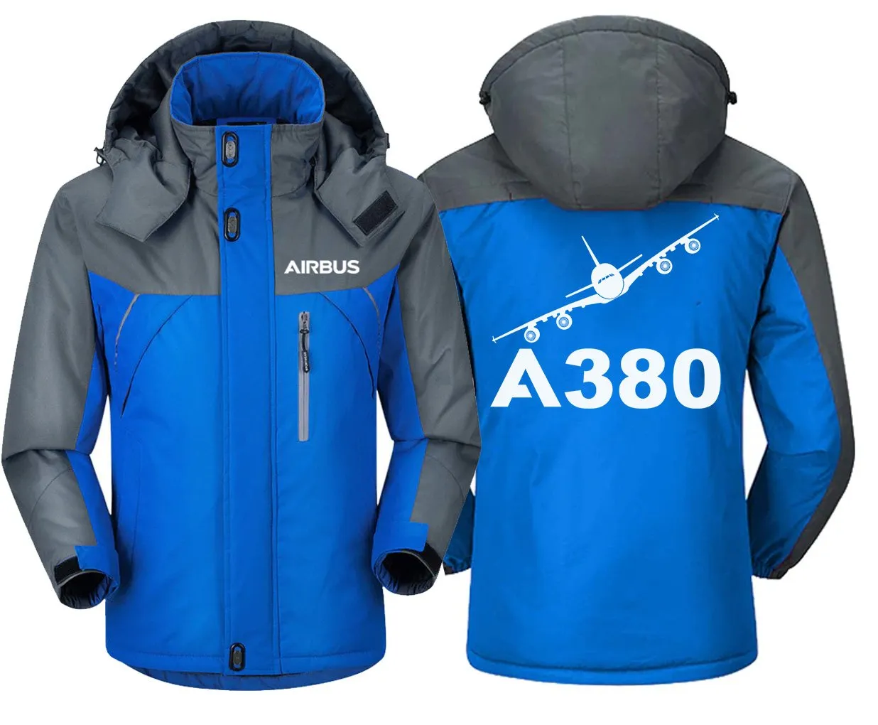 Airbus A380 Winter Jacket - Water-Resistant, Snow & Wind Resistant, Unique Design