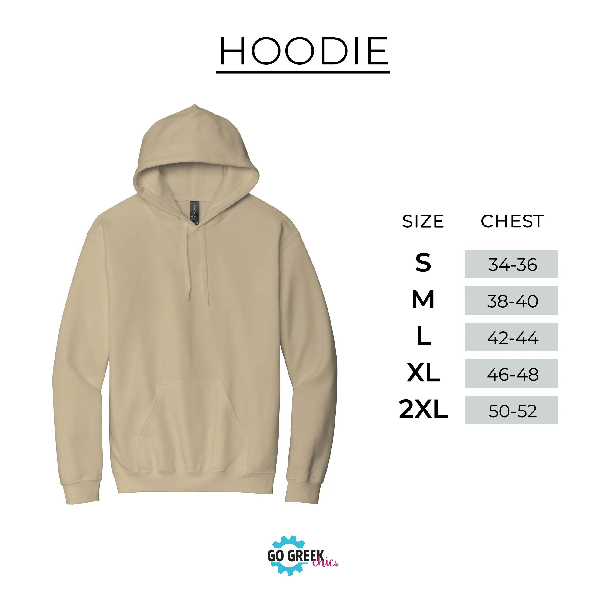 Alpha Sigma Alpha Tan Hoodie with Puff Design - Foxy Season