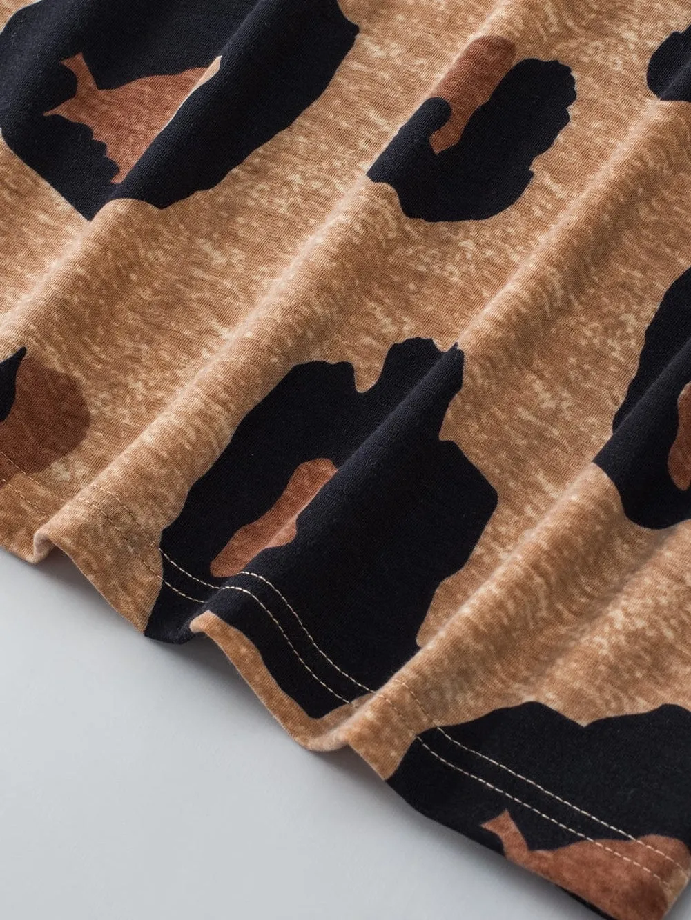 Animal Print V-Neck T-Shirt