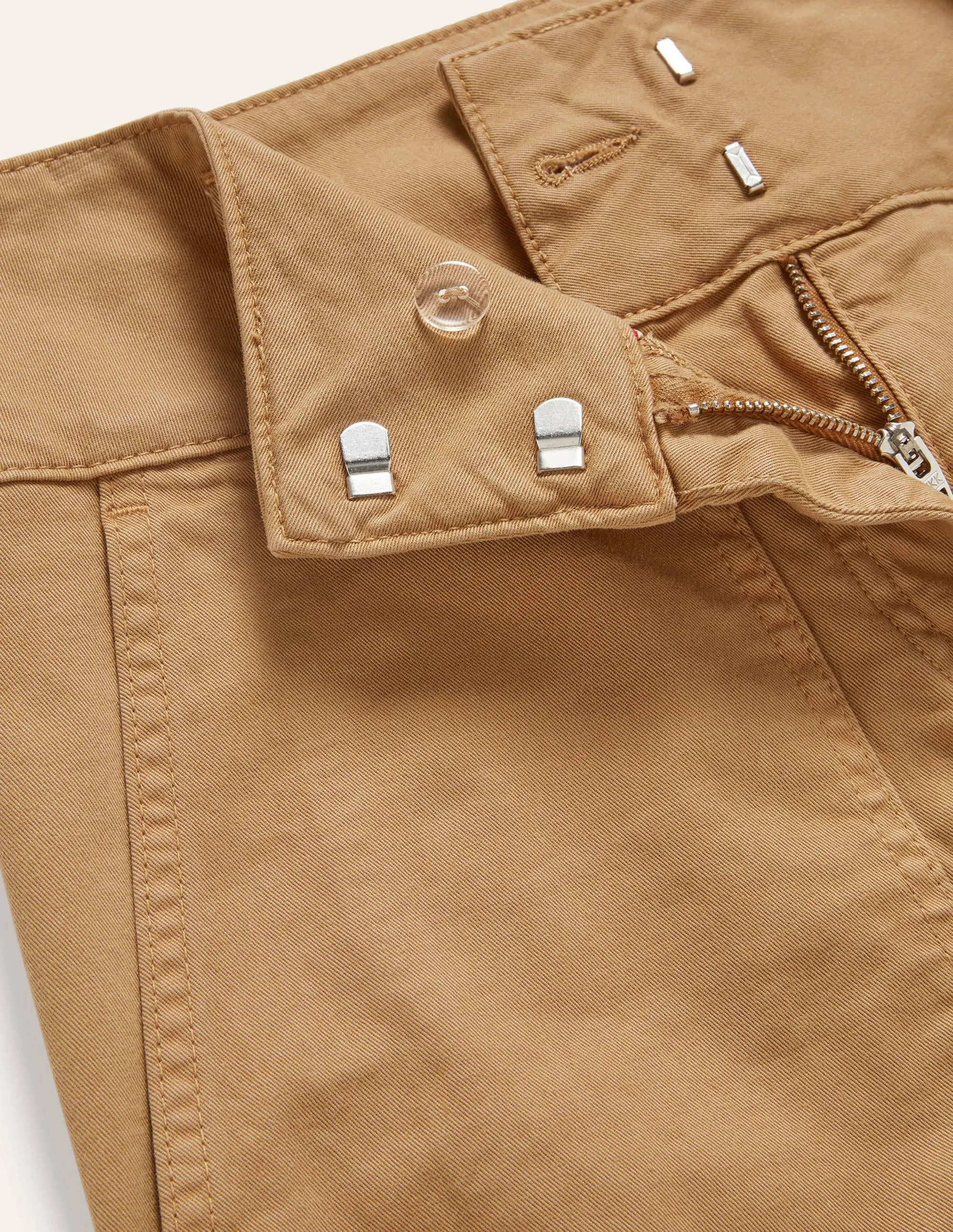 Belted Chino Trousers-Ground Ginger