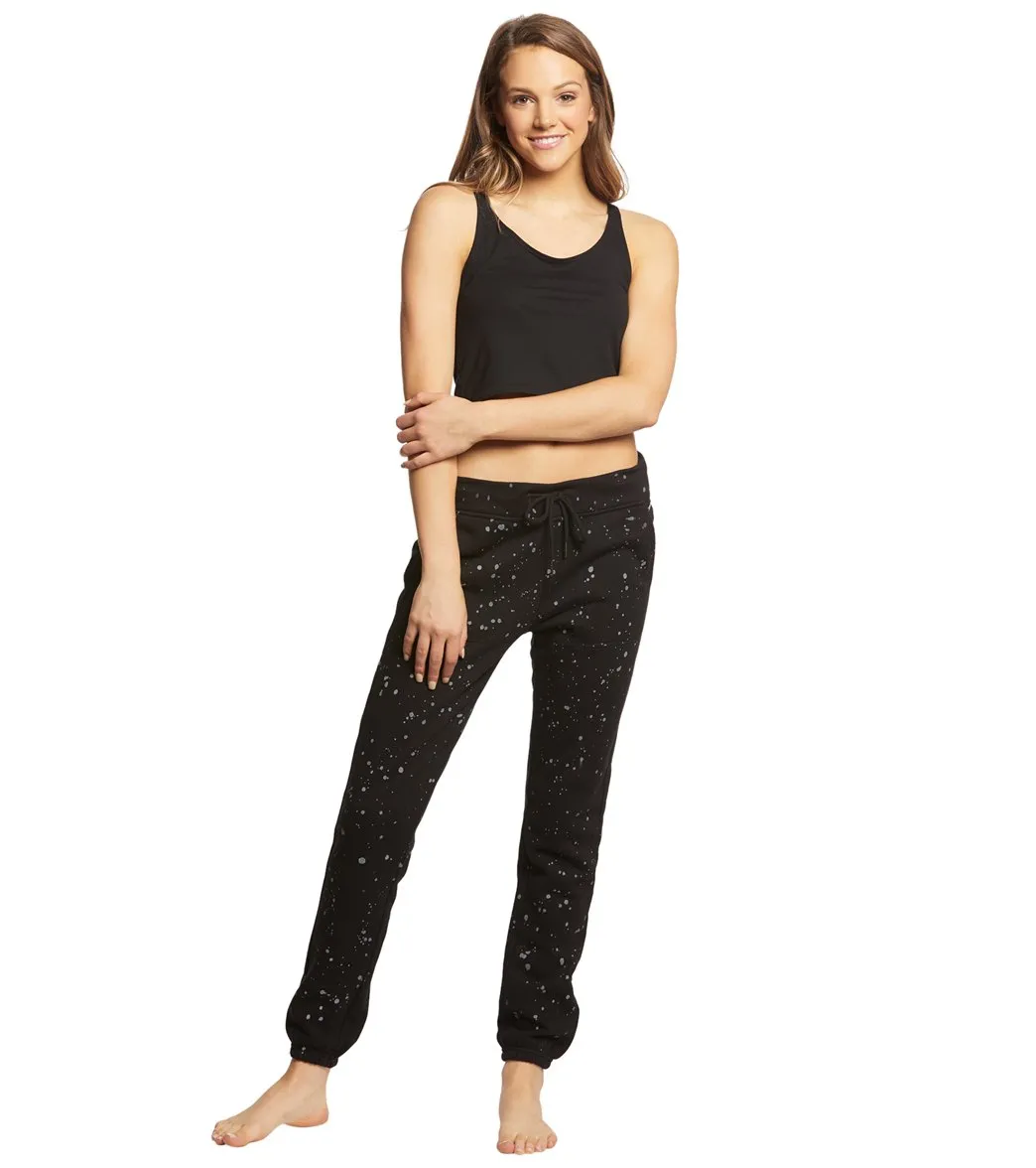 Betsey Johnson Performance Splattered Sweatpants