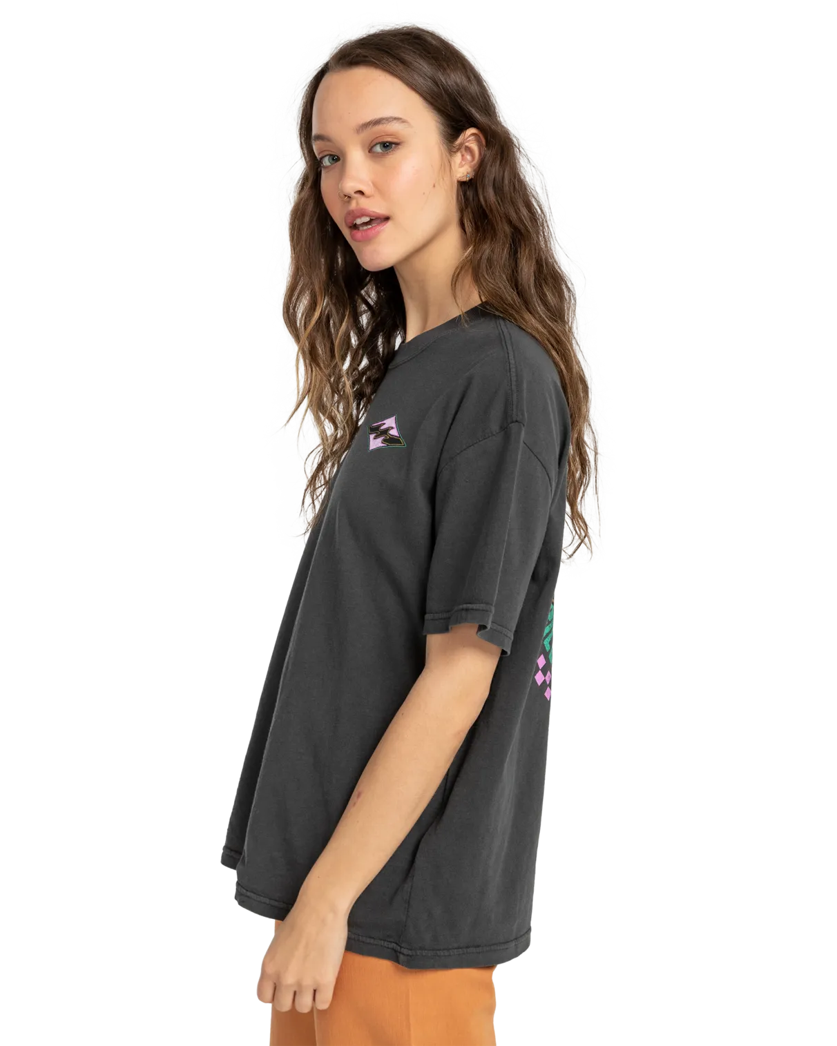 Bright Side T-Shirt in Off Black