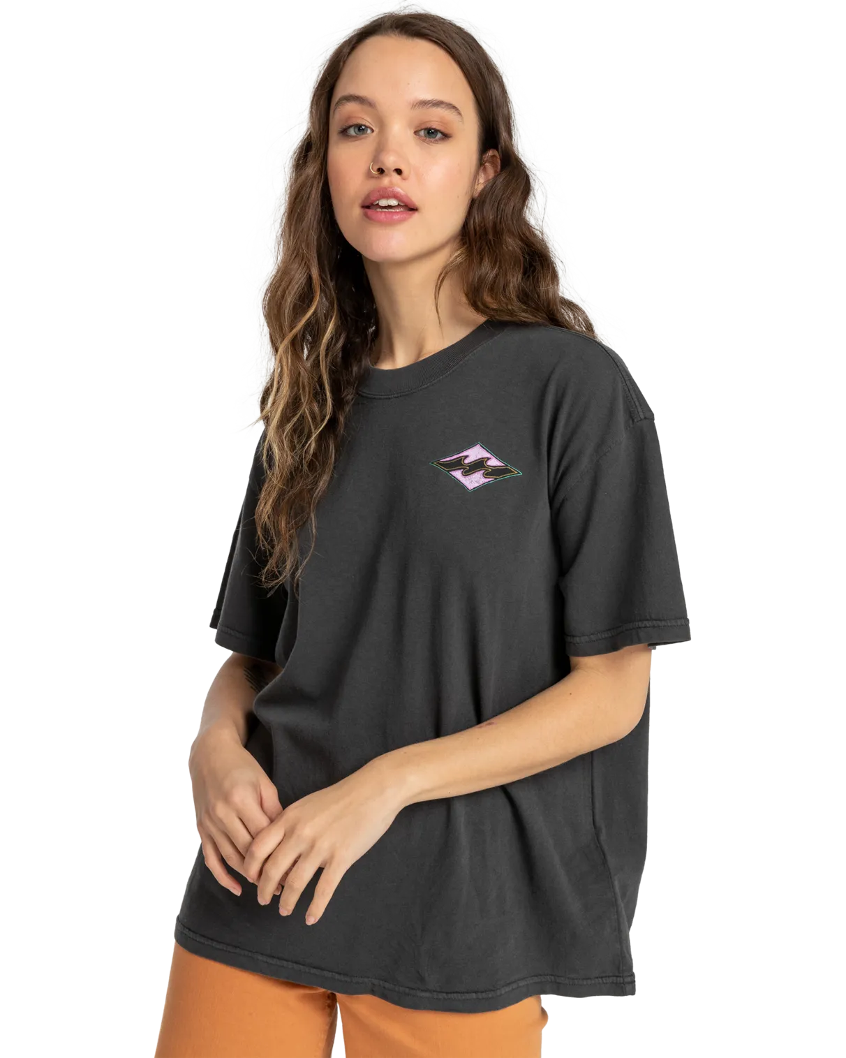 Bright Side T-Shirt in Off Black