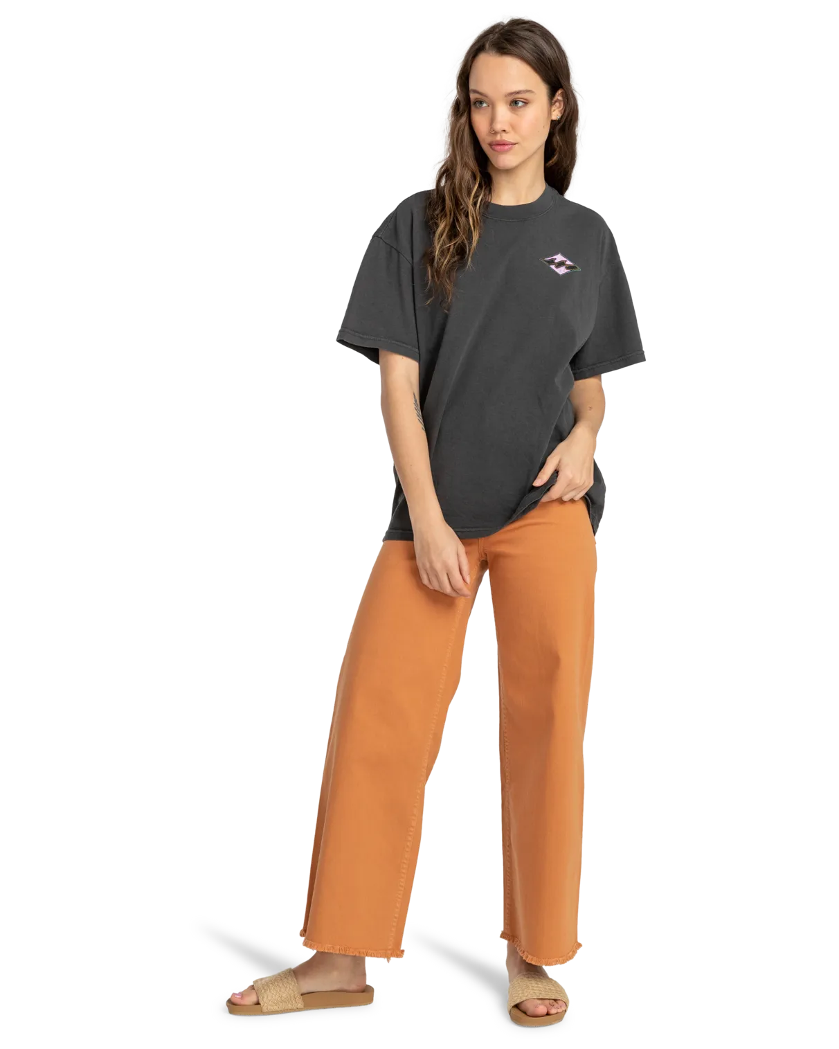 Bright Side T-Shirt in Off Black