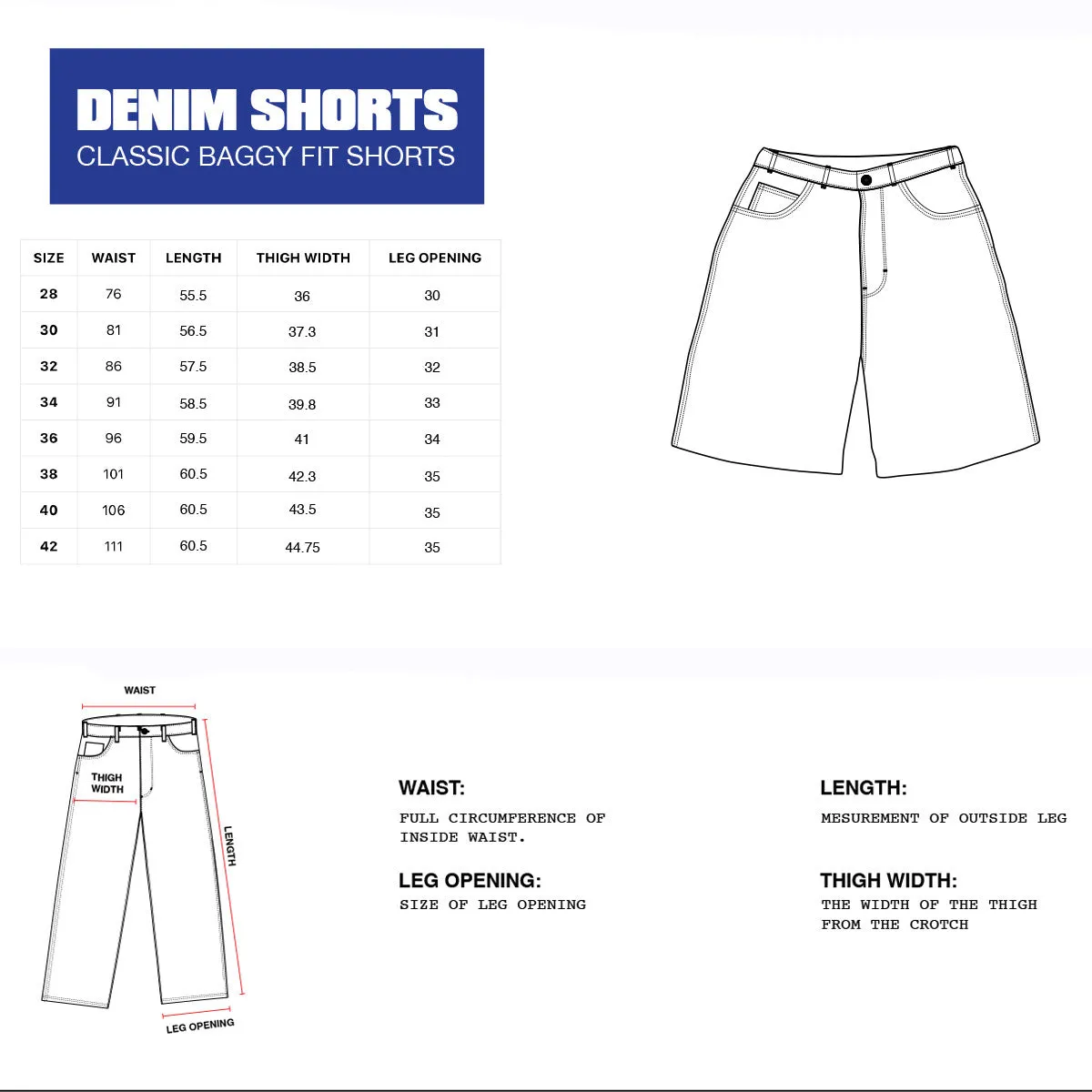 Butter Goods - Hound Denim Shorts Washed Indigo