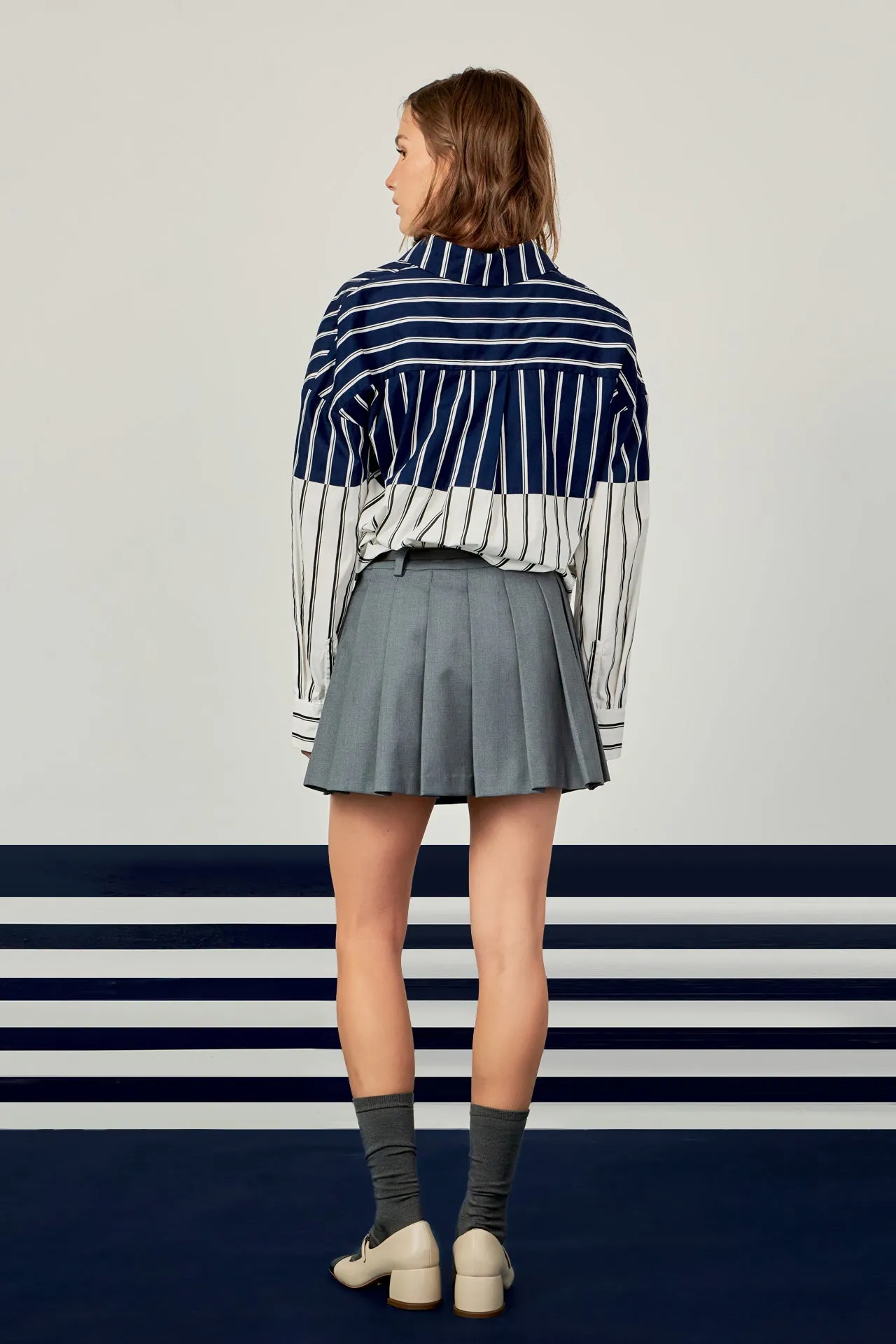 Colorblock Stripe Shirt