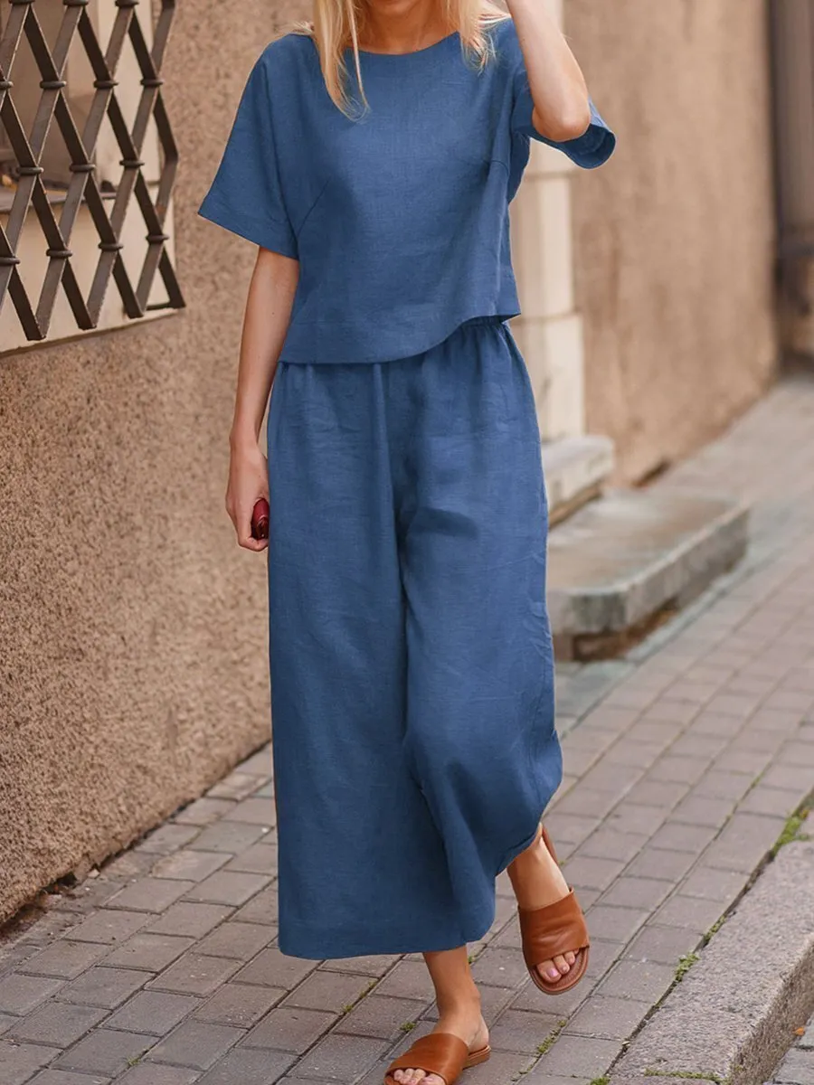 Cotton/Linen Top & Trousers