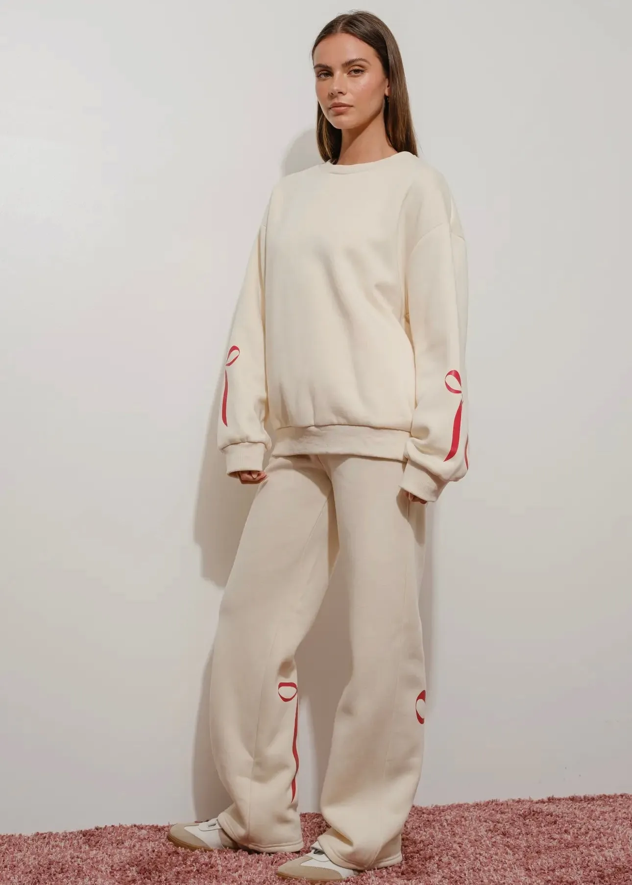 Cozy Girl Oversized Bow Sweatshirt