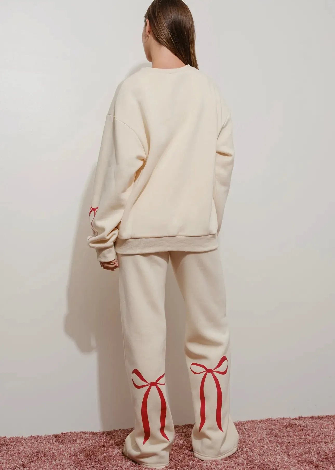 Cozy Girl Oversized Bow Sweatshirt