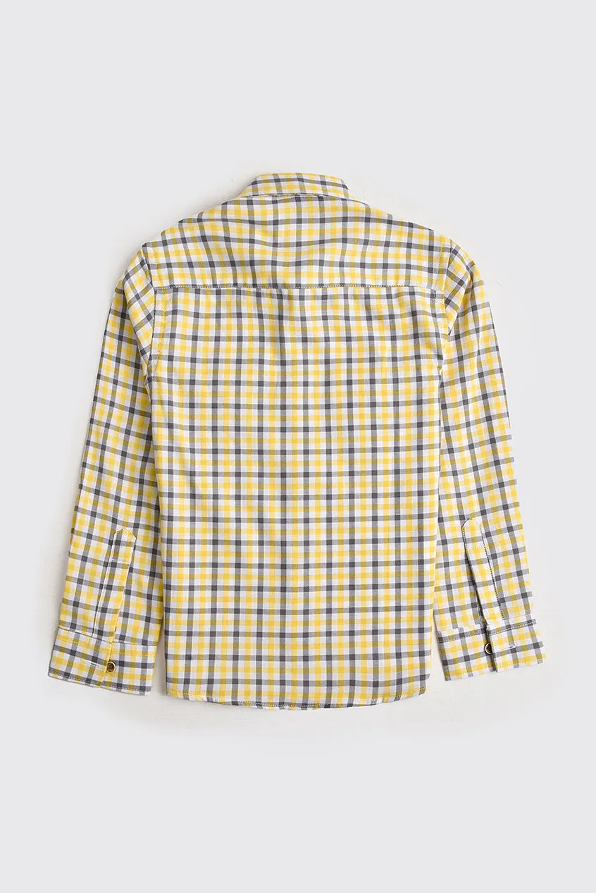 Dapper Yellow Check Shirt