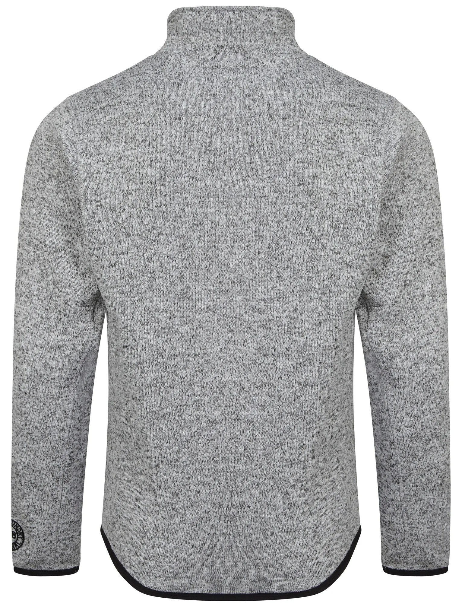 Davos Peak Salt and Pepper Zip Up Sweatshirt in Light Grey - Tokyo Laundry