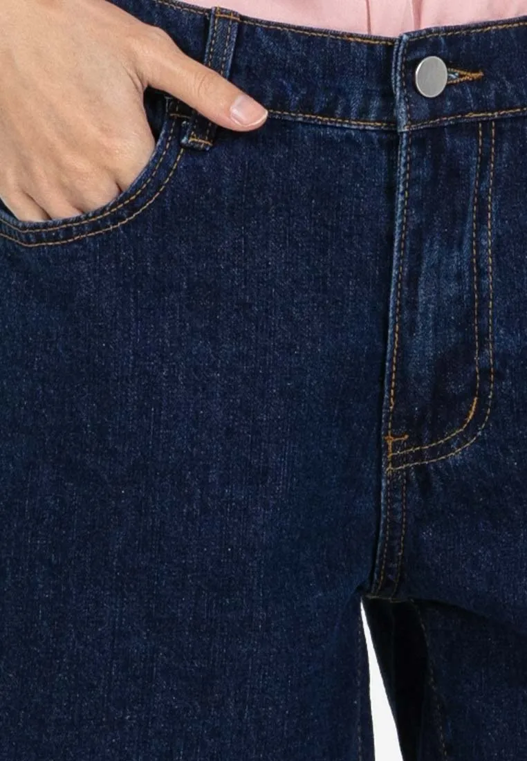 Forest Ladies Denim Jeans Shorts Women Elastic Waist High Waist Short Pants | Seluar Pendek Perempuan - 870150