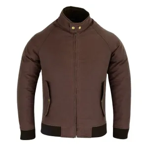 Gallanto Wax Cotton Armoured Bomber Jacket Waterproof Biker Motorcycle