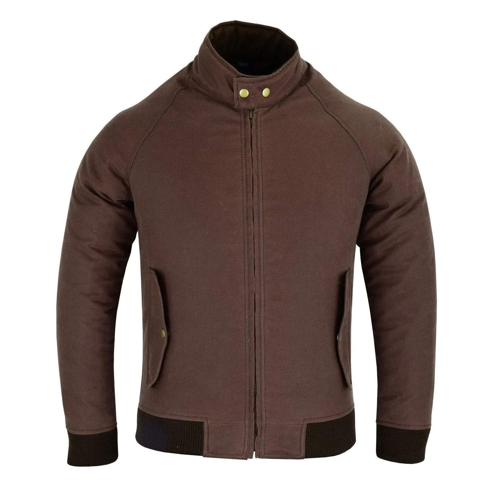 Gallanto Wax Cotton Armoured Bomber Jacket Waterproof Biker Motorcycle