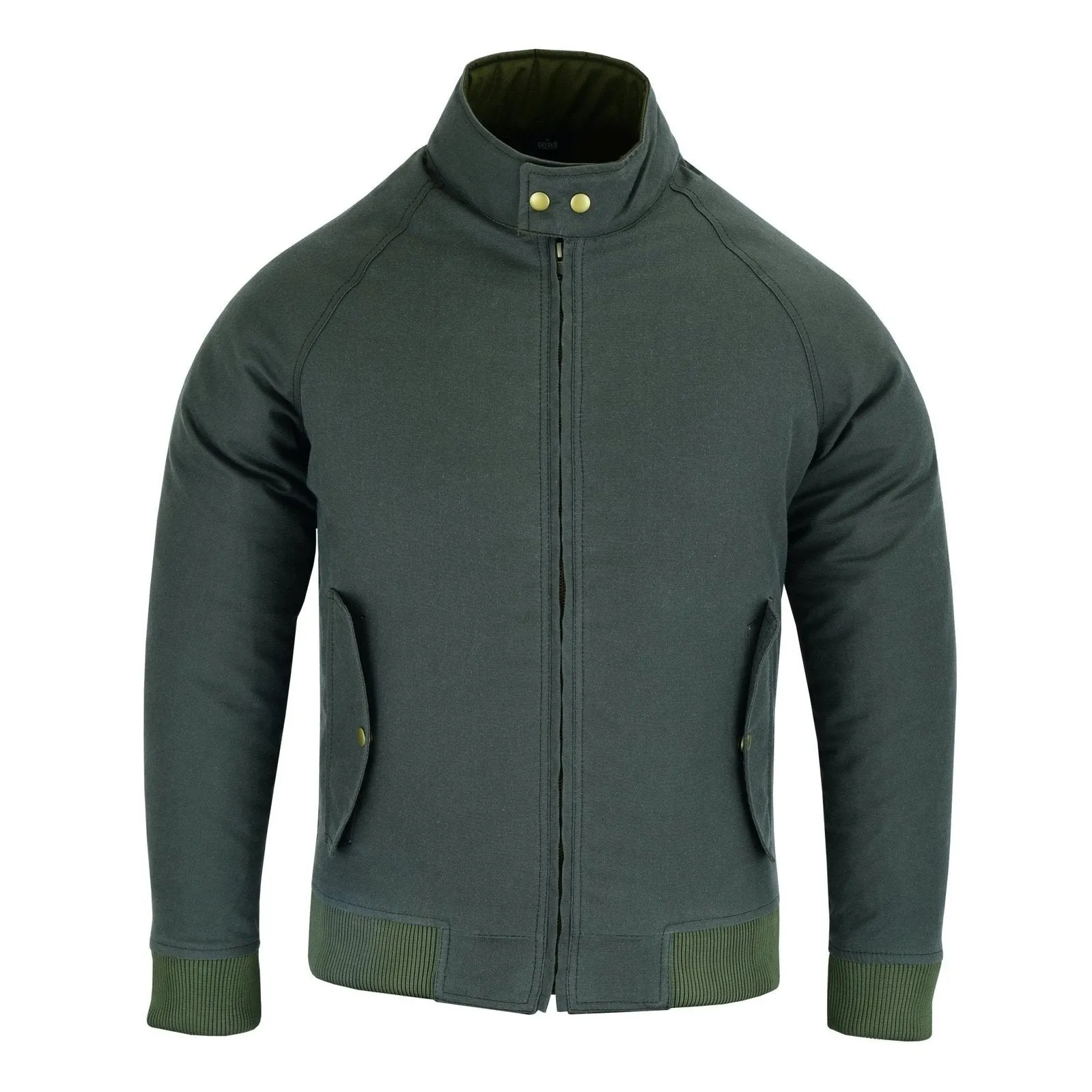 Gallanto Wax Cotton Armoured Bomber Jacket Waterproof Biker Motorcycle