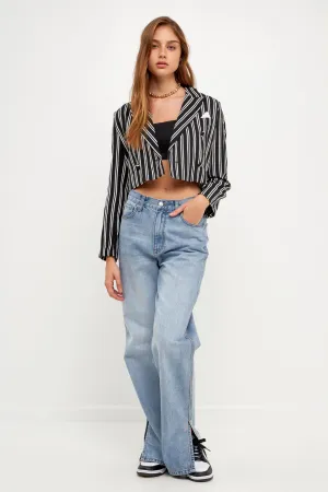 Grey Lab - Striped Jacket w/ Pocket
