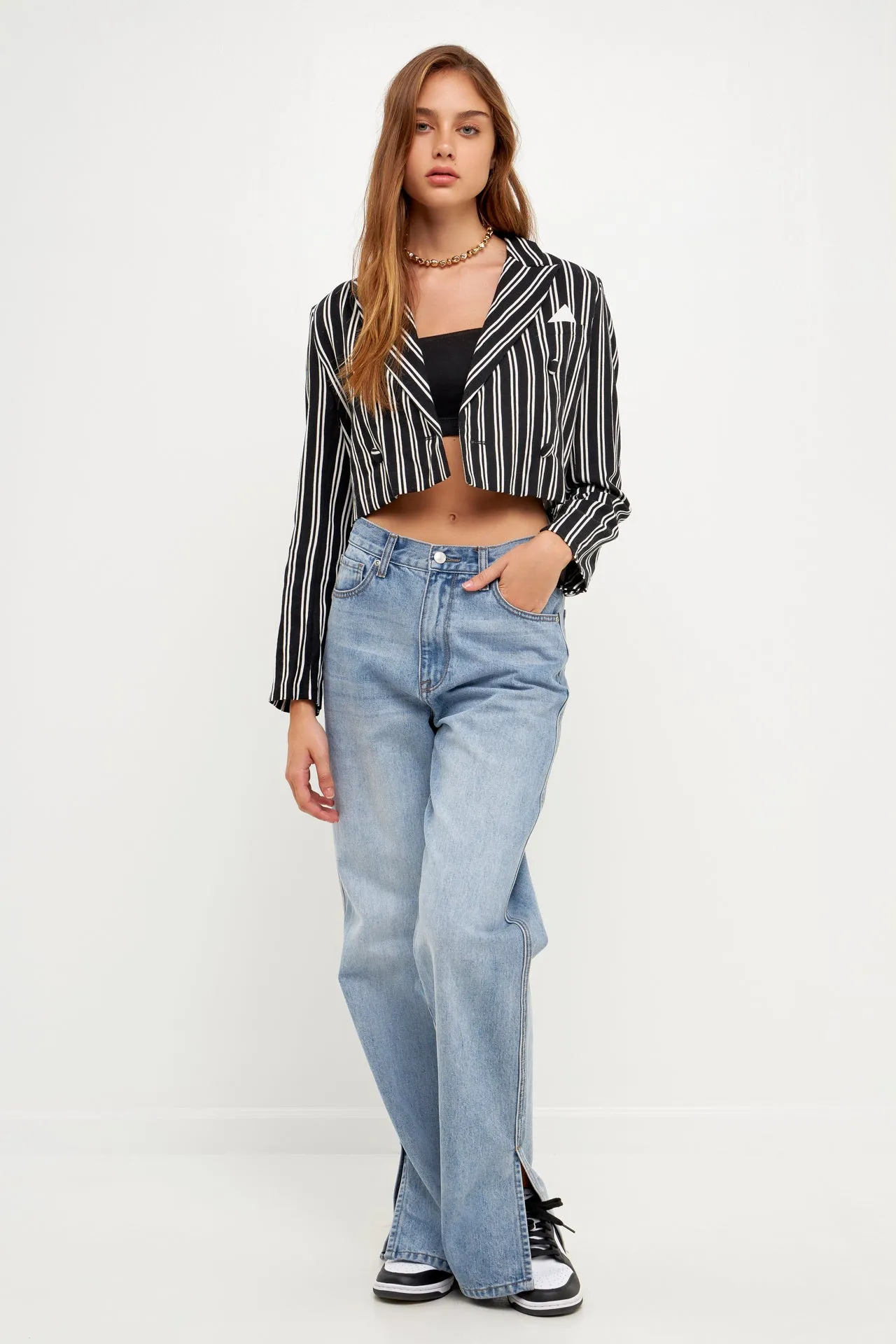 Grey Lab - Striped Jacket w/ Pocket