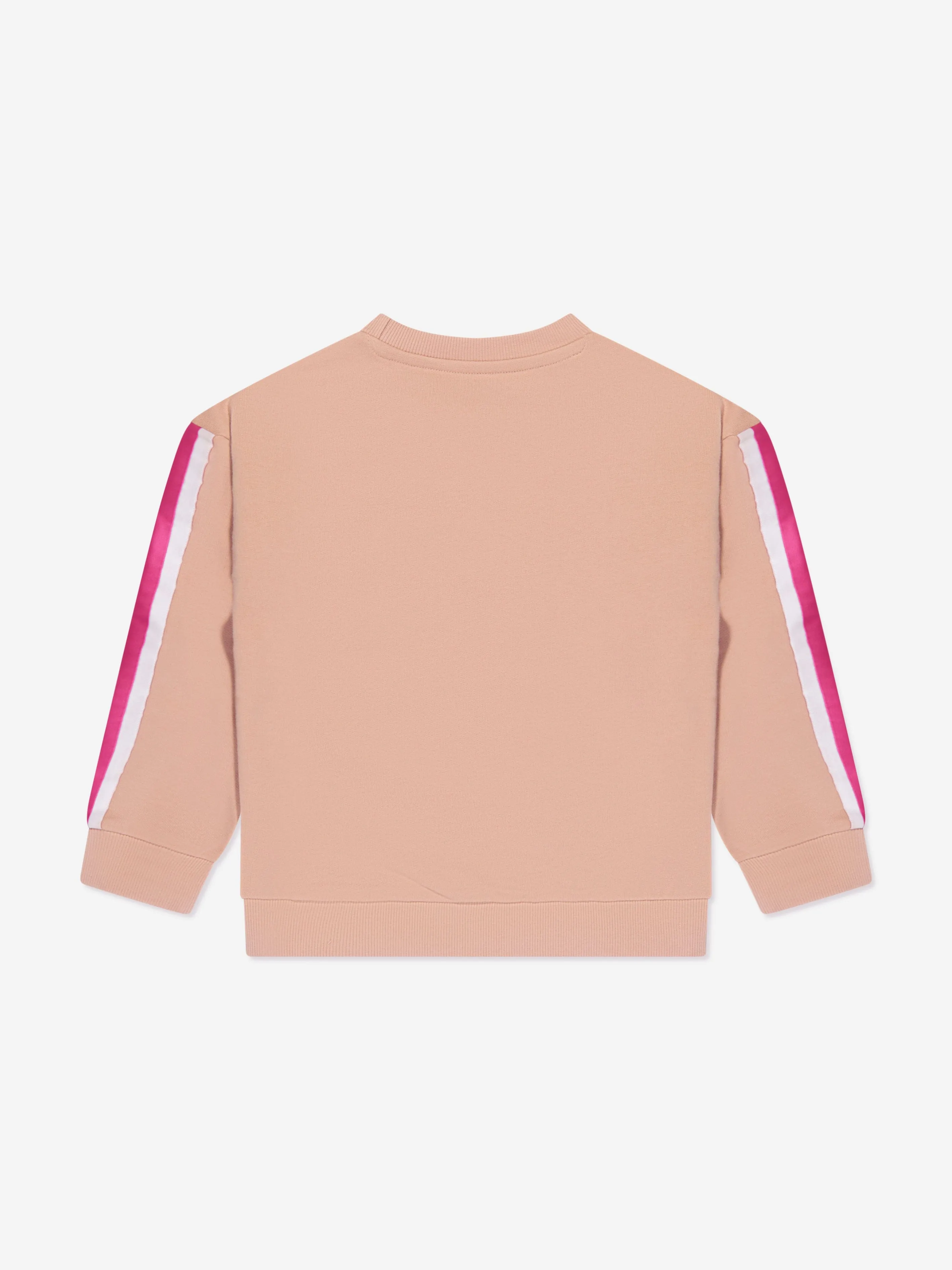 Guess Girls Monogram Logo Sweatshirt in Beige
