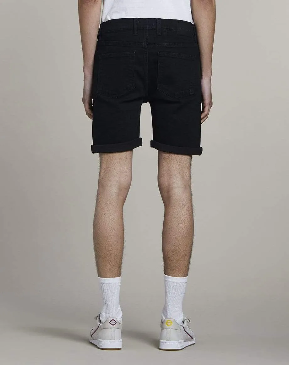 Heroica Denim Mens Shorts | Black