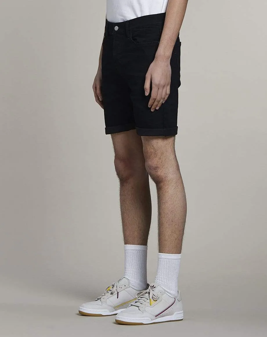 Heroica Denim Mens Shorts | Black