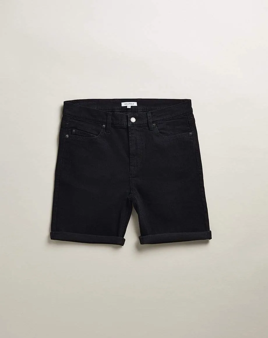Heroica Denim Mens Shorts | Black