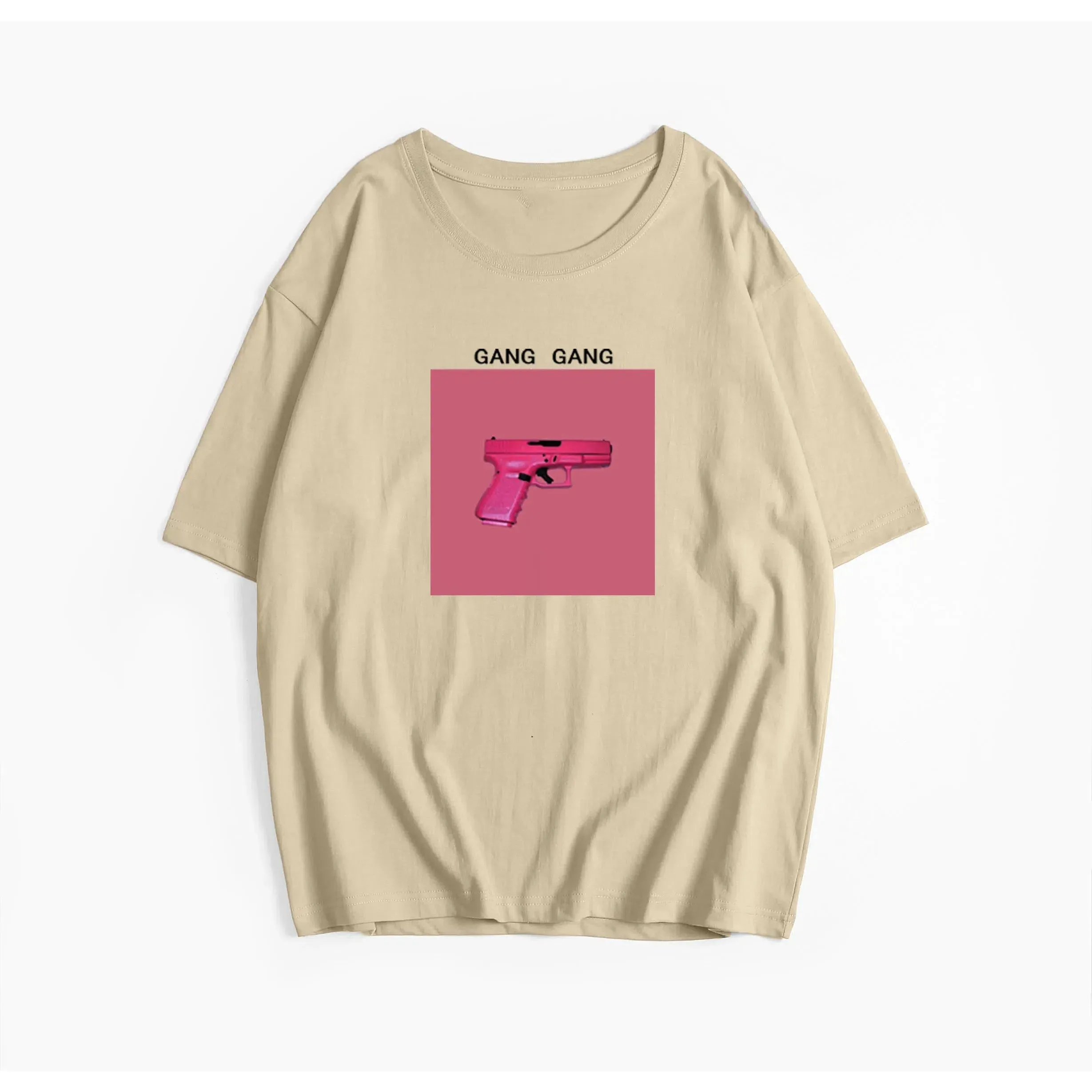 Hirsionsan Oversized Graphic T Shirt Women Summer Casual Tee