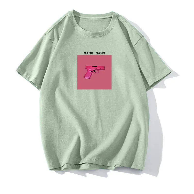 Hirsionsan Oversized Graphic T Shirt Women Summer Casual Tee