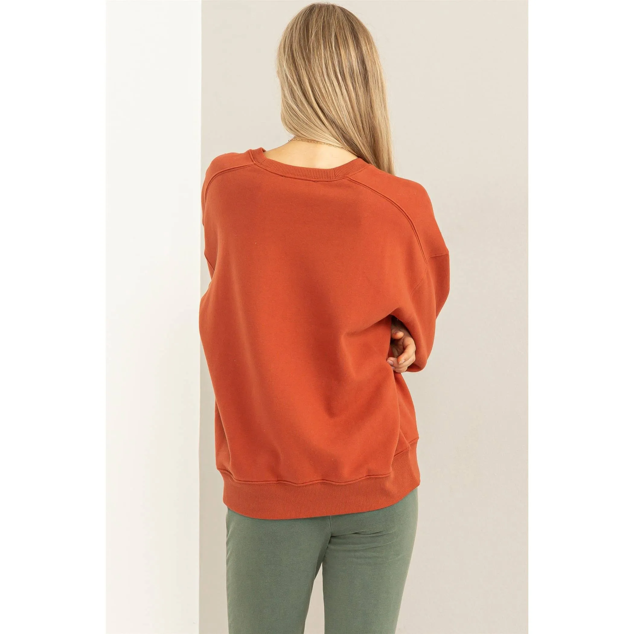 Just a Hint Drop Shoulder Sweatshirt