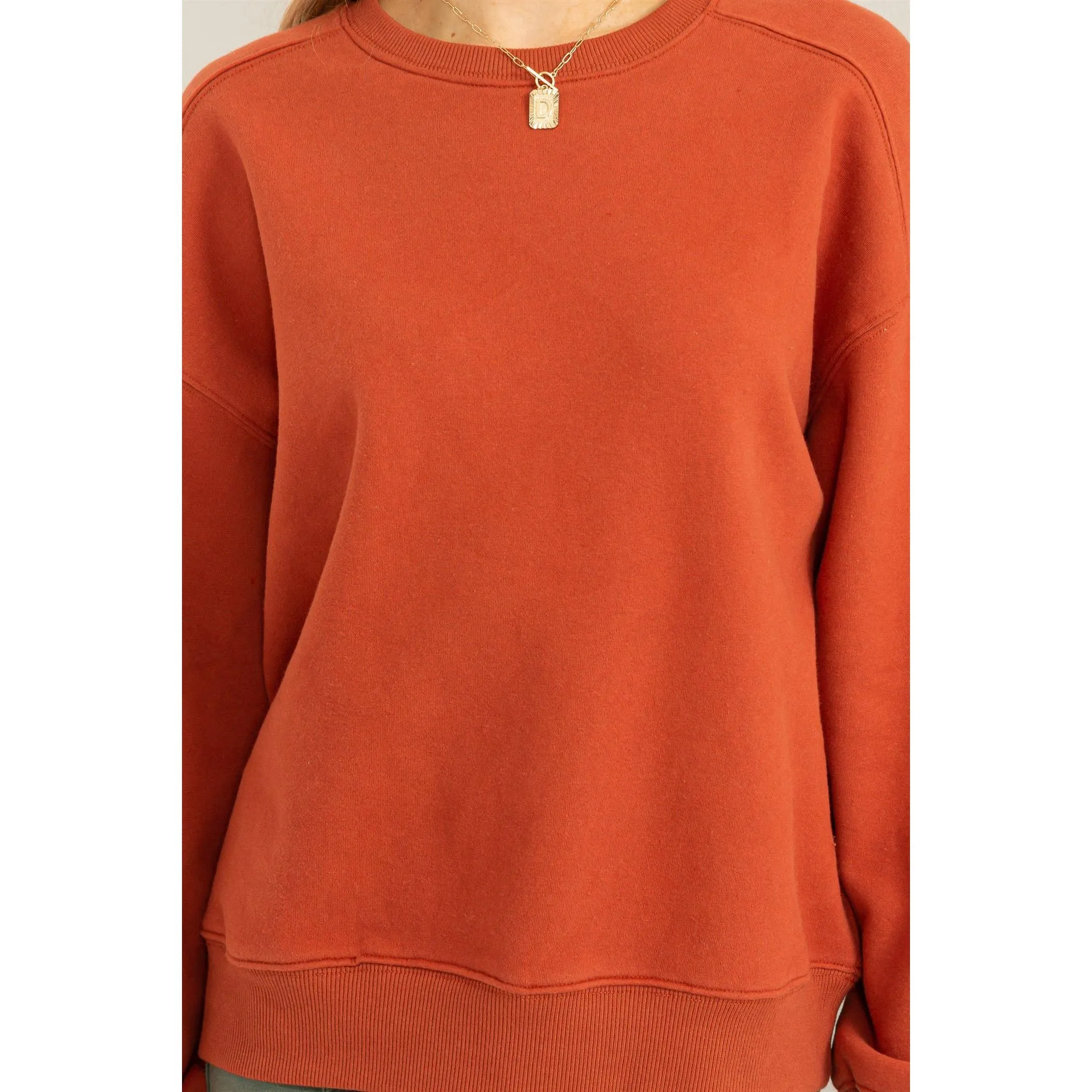 Just a Hint Drop Shoulder Sweatshirt