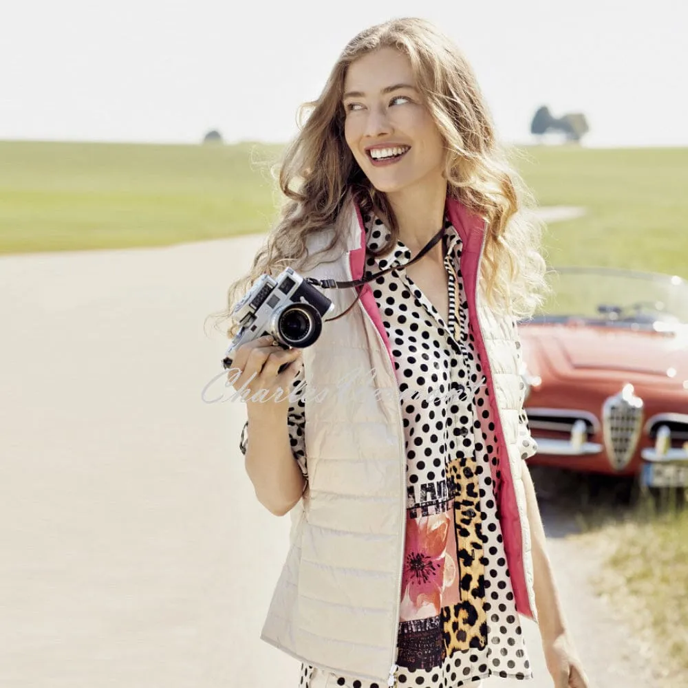 Just White Polka Dot Blouse - Style J1641