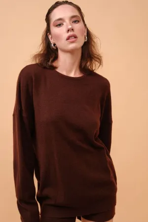 Leah Comfy Sweatshirt Brown