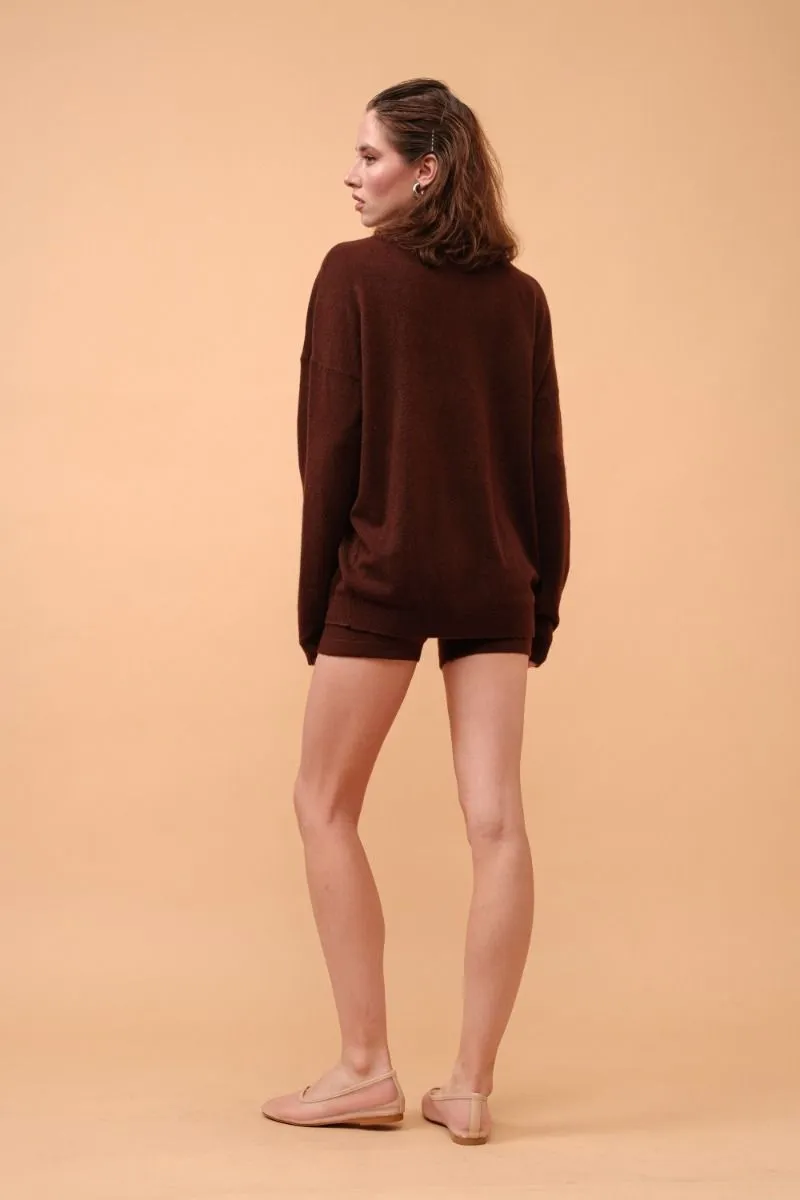 Leah Comfy Sweatshirt Brown