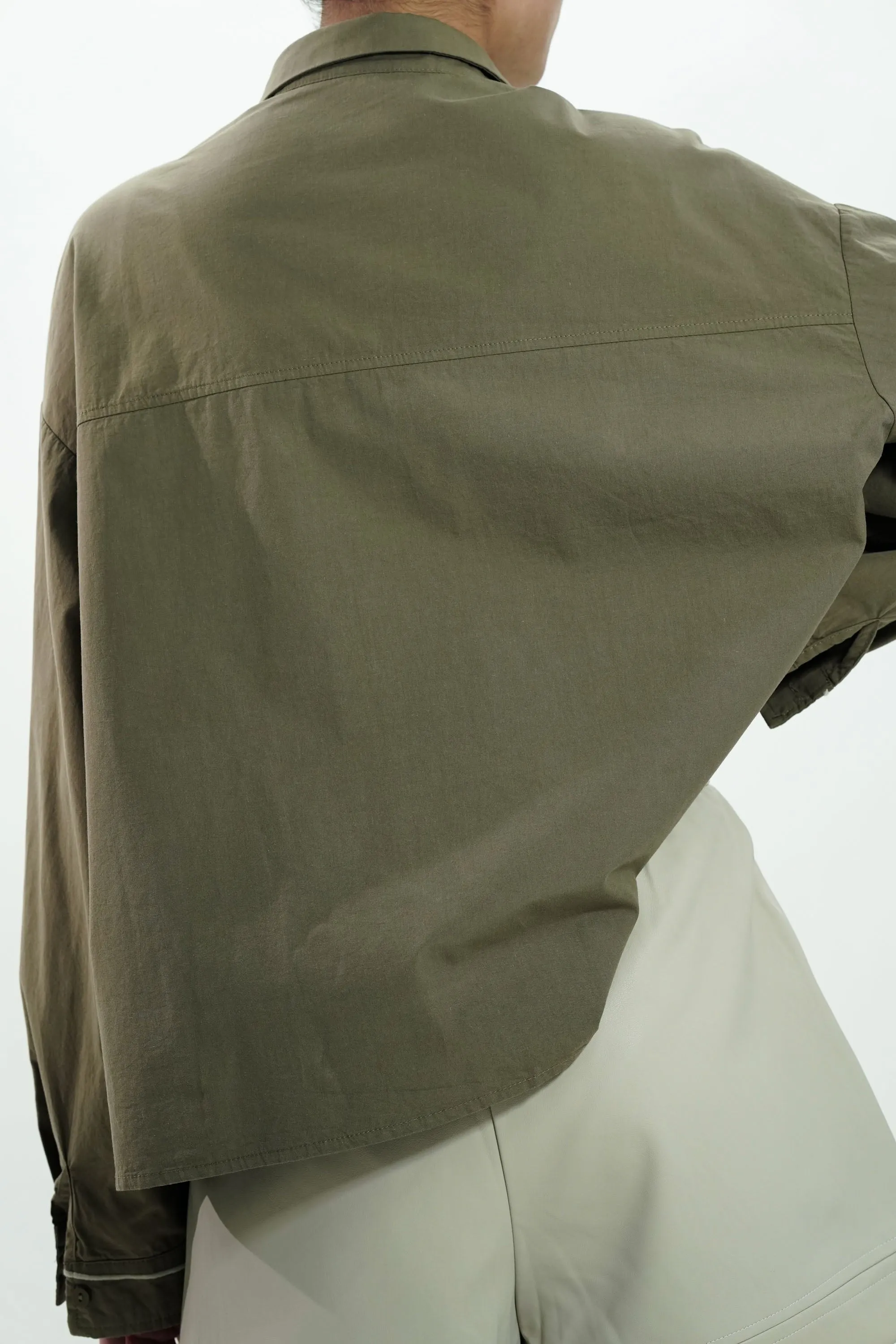 Lined Cotton Oversized Shirt