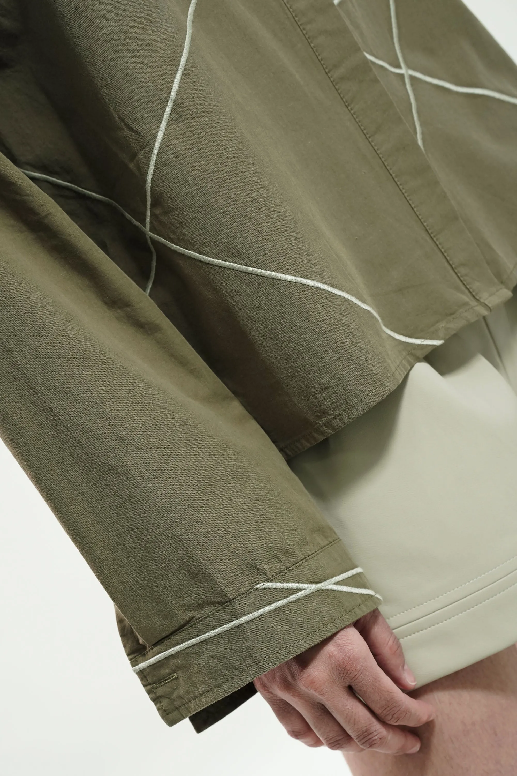 Lined Cotton Oversized Shirt
