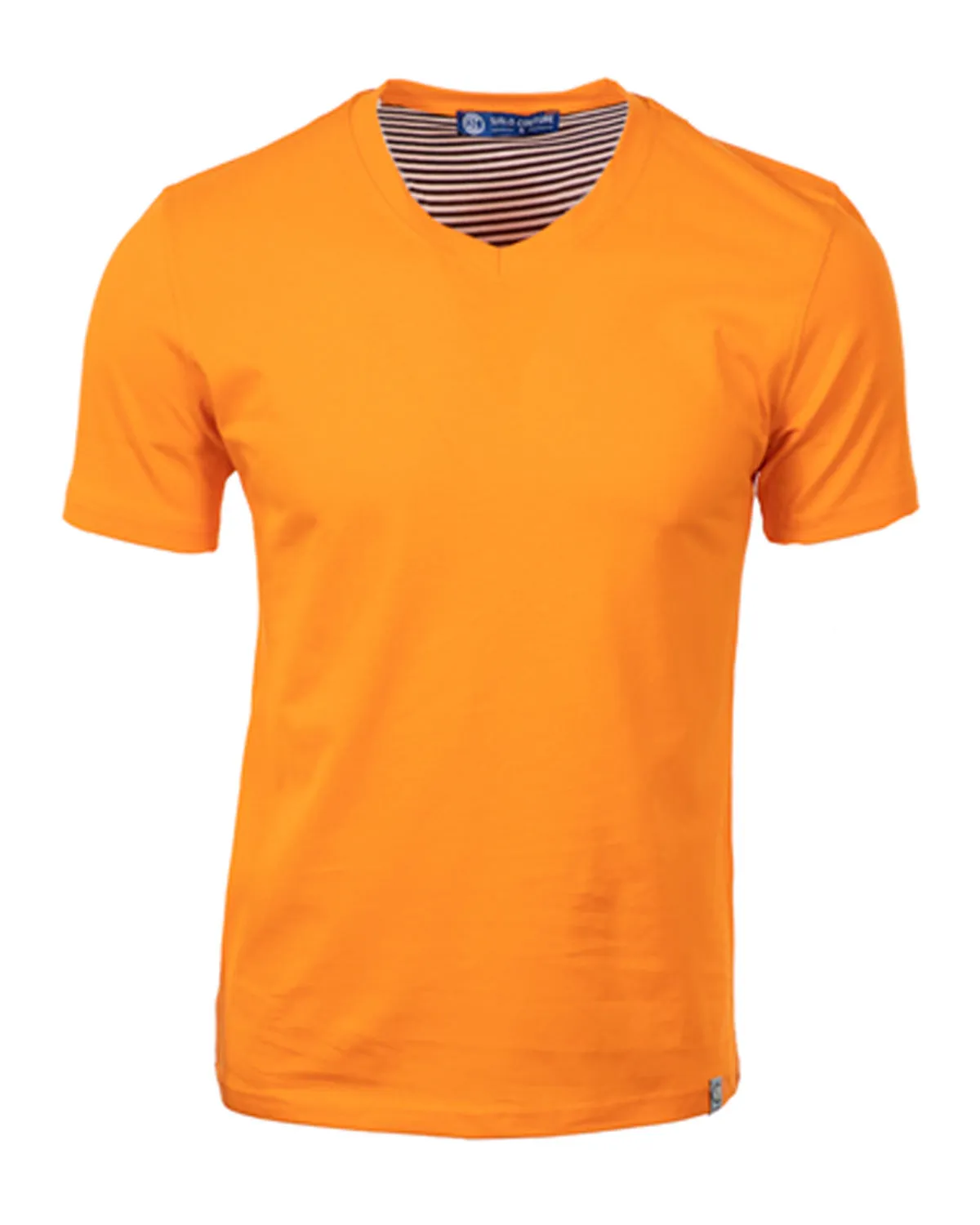 Luxury V Neck Tee - Orange