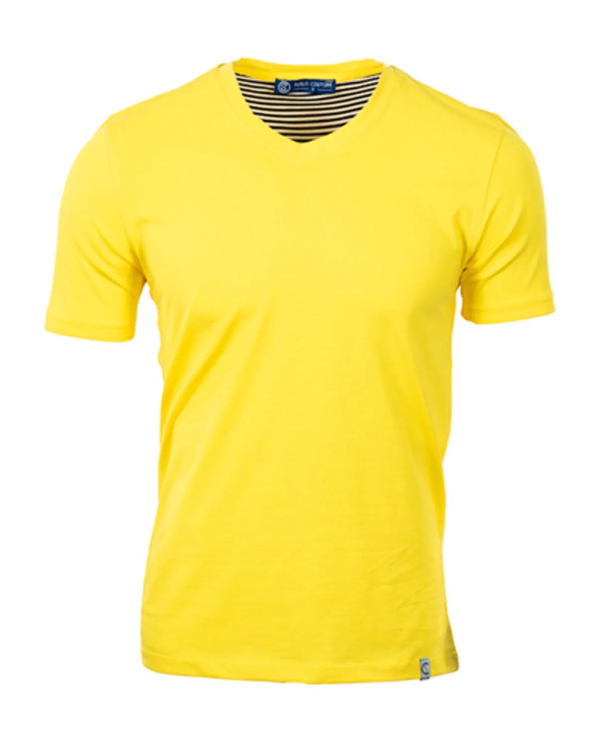 Luxury V Neck Tee - Yellow