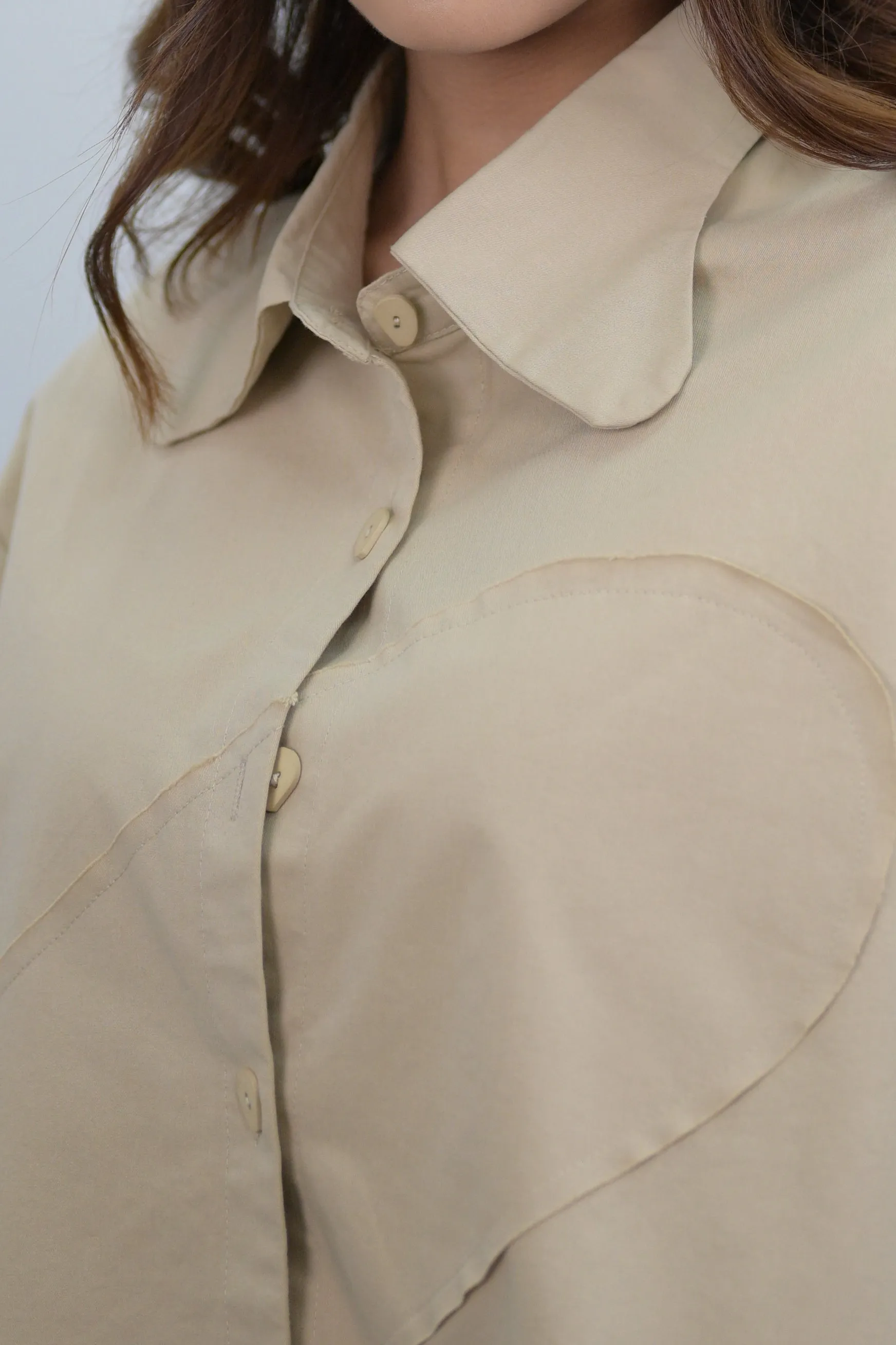 Mellow Cream Oversized Shirt