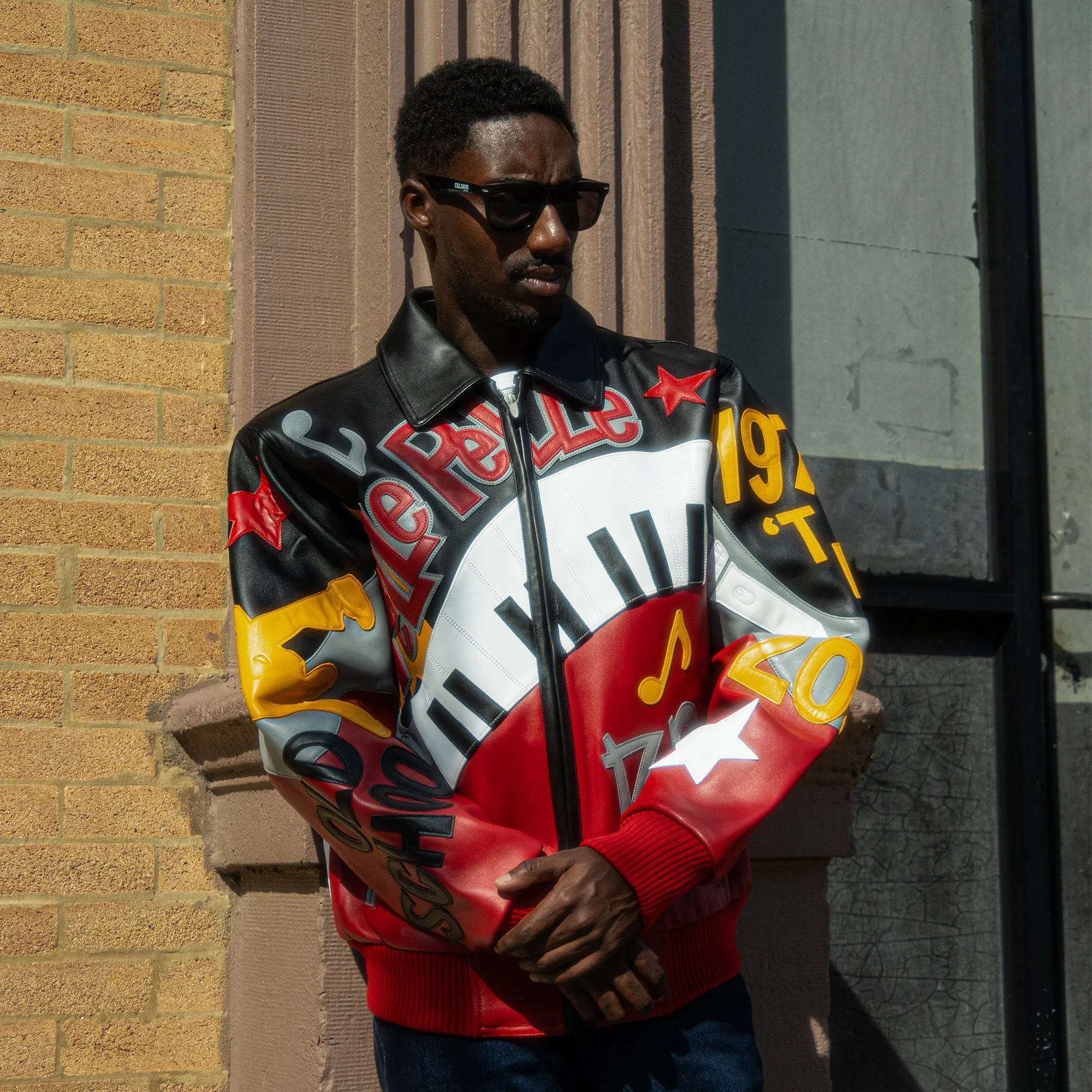 Men's 50 Years Of Hip Hop Leather Jacket