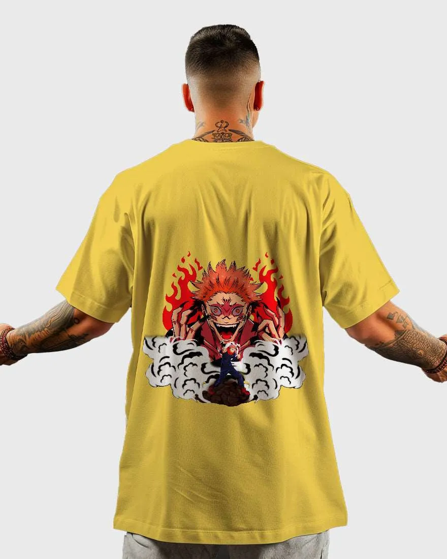Mens Oversized Tshirt Anime Jujutsu Kaisen 2