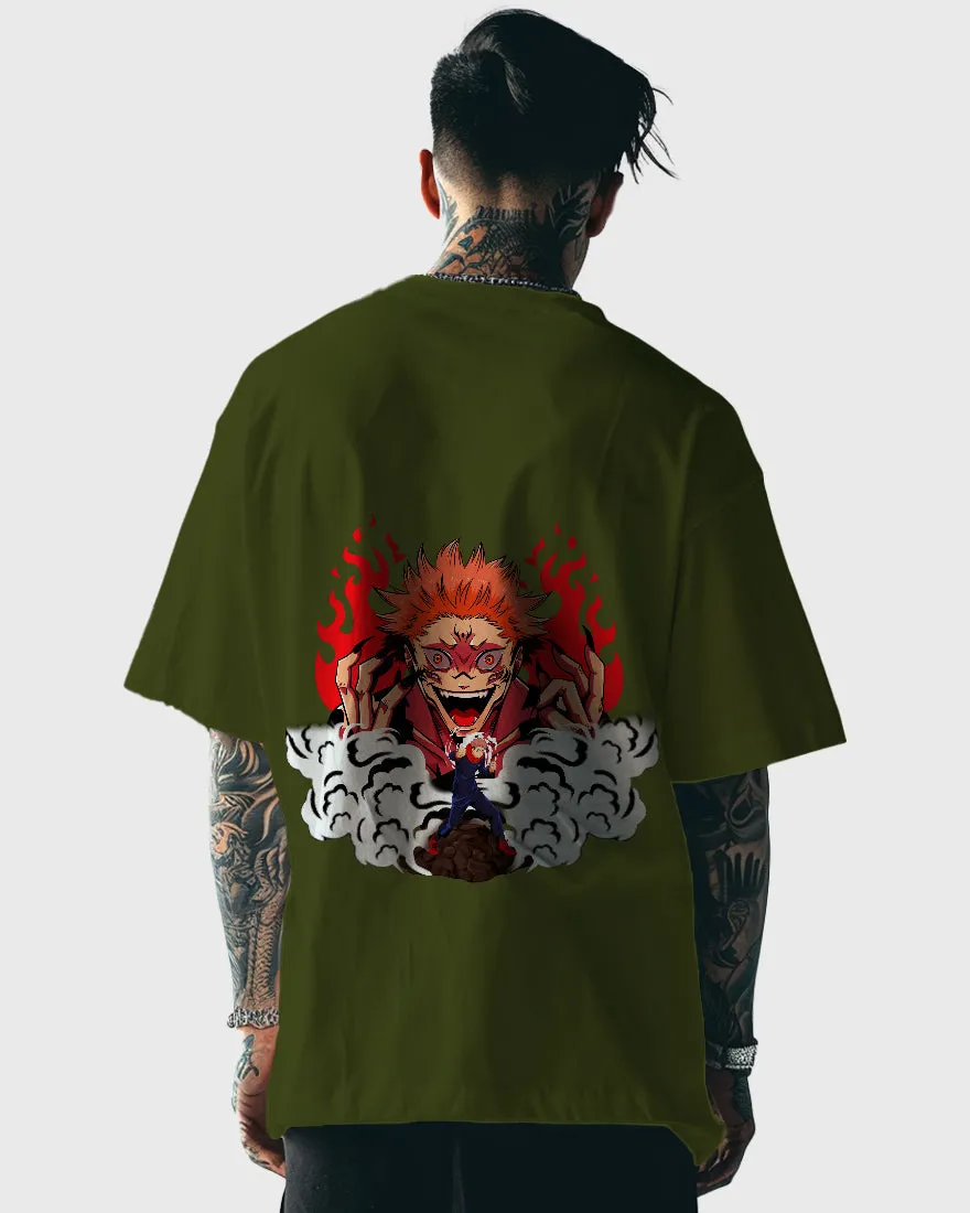 Mens Oversized Tshirt Anime Jujutsu Kaisen 2