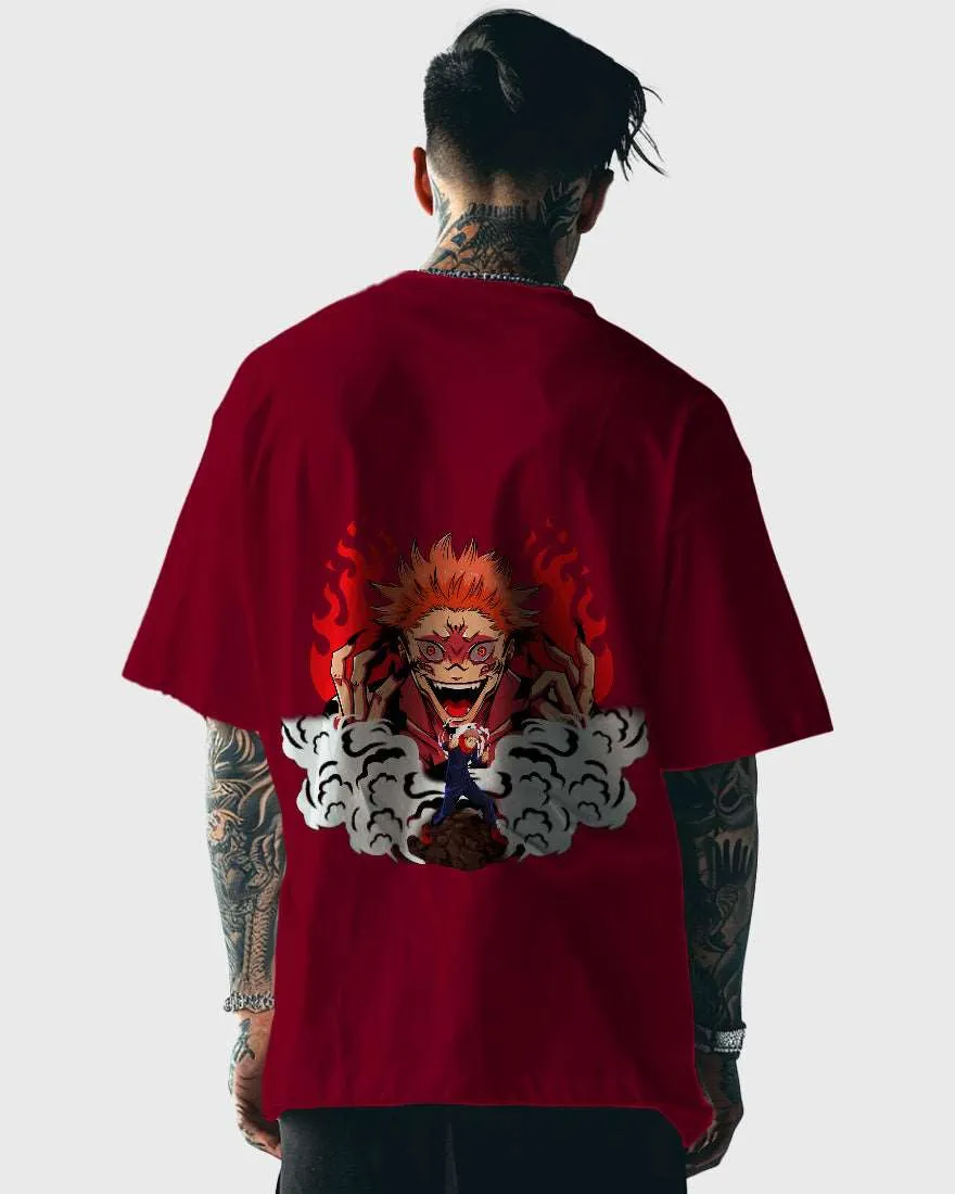 Mens Oversized Tshirt Anime Jujutsu Kaisen 2