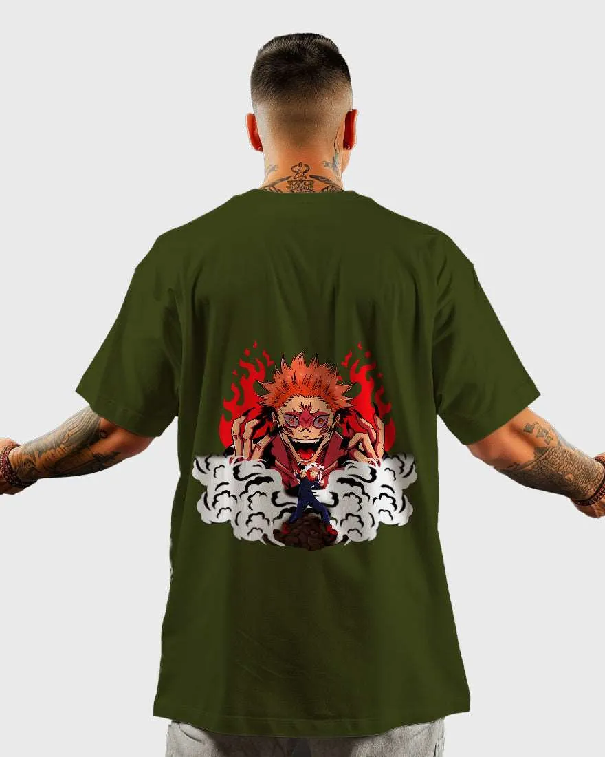 Mens Oversized Tshirt Anime Jujutsu Kaisen 2