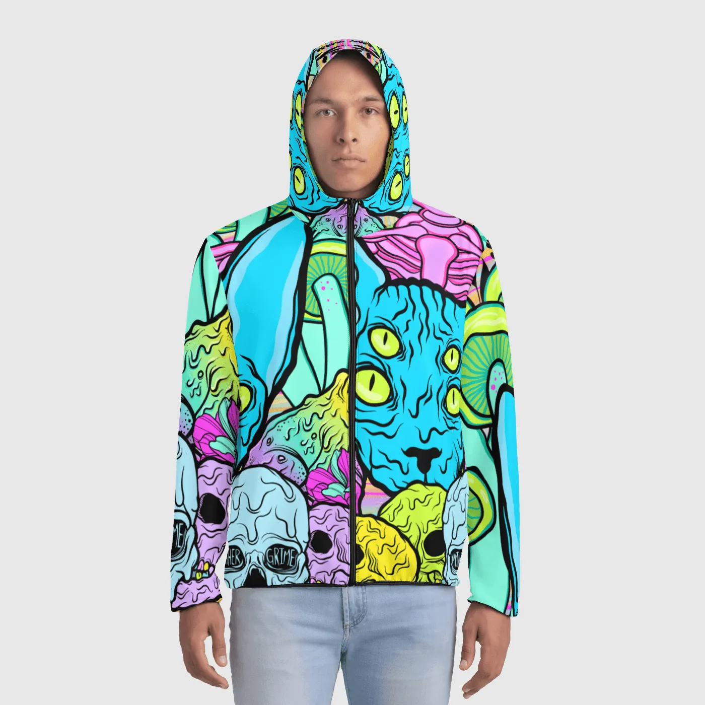 NEON ELECTROWEEN  Mens Windbreaker
