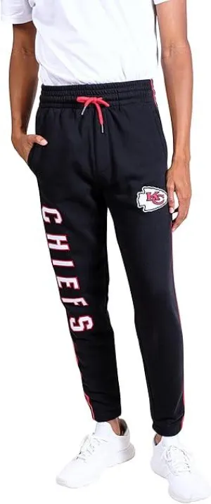 NFL Official Adults Active Super Soft Fleece Game Day Jogger Sweatpants - Unisex|Kansas City Chiefs