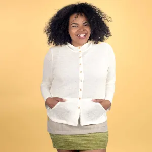 NOB HILL Women's 100% Hemp Knit Cardigan Hoodie