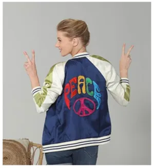 Peace Baseball Jacket