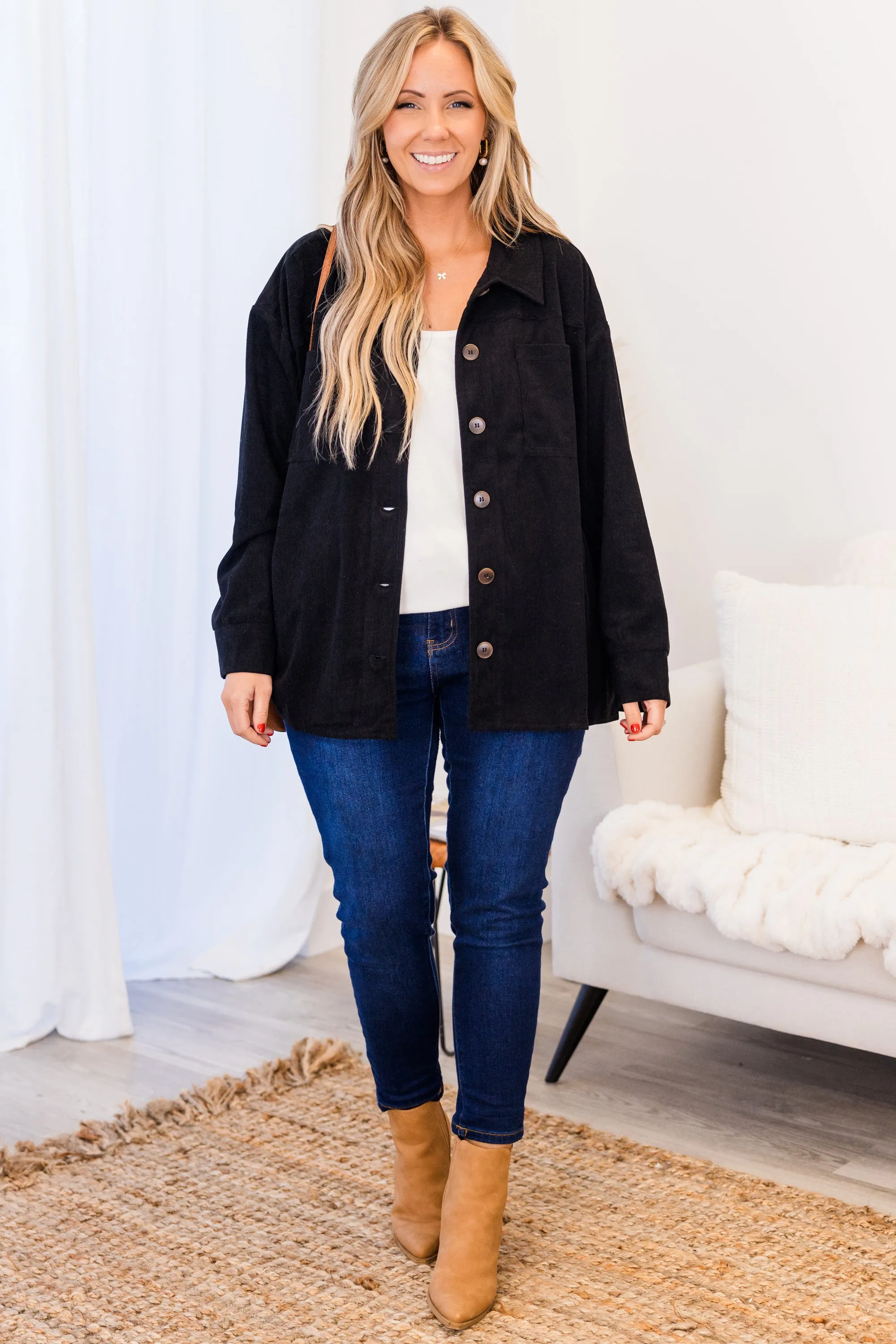 Plans Change Jacket, Black