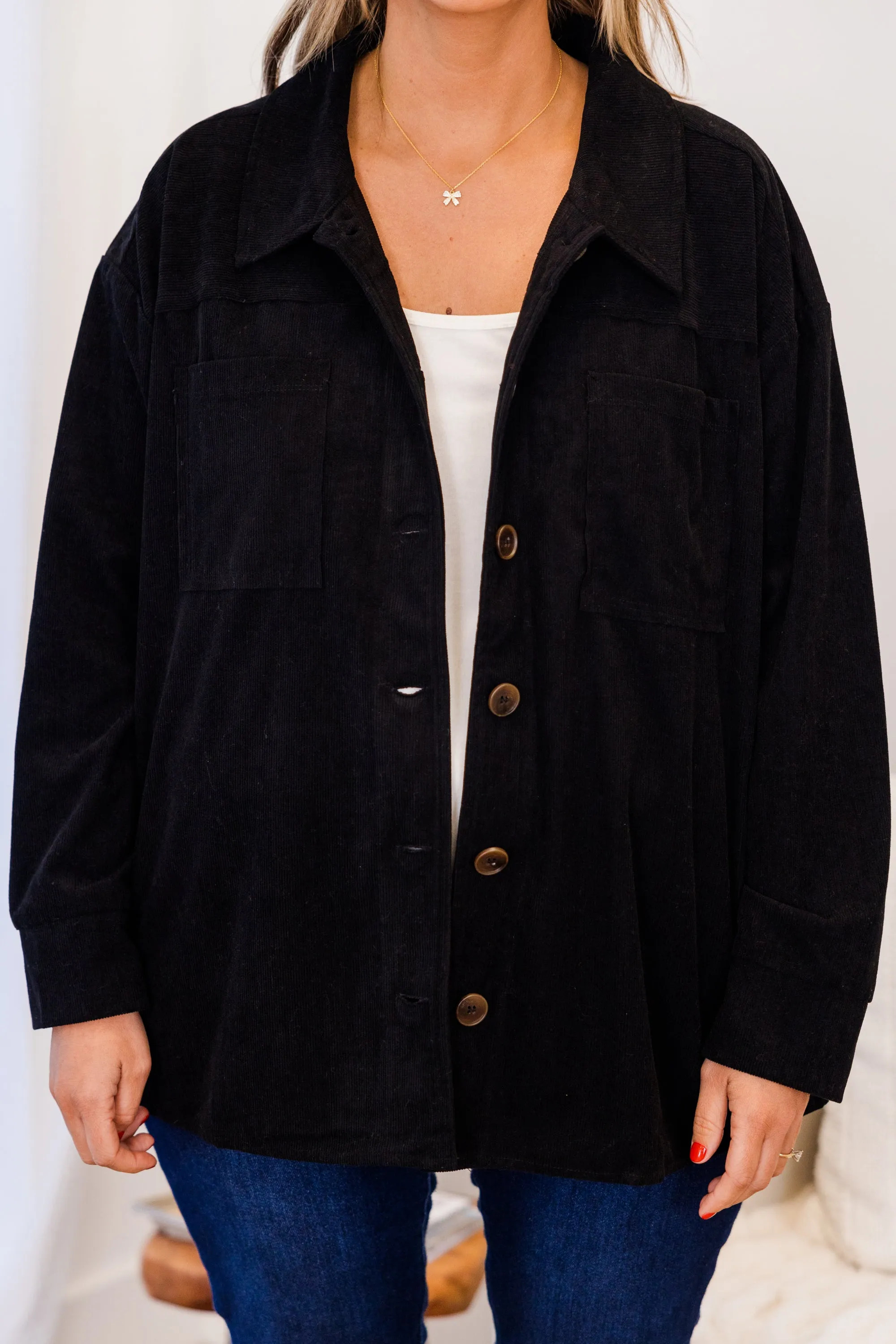 Plans Change Jacket, Black